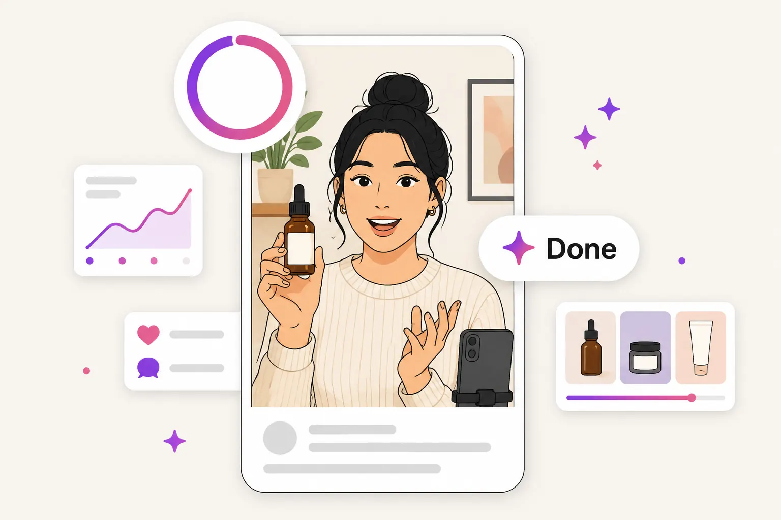 Generate a feed-ready video ad