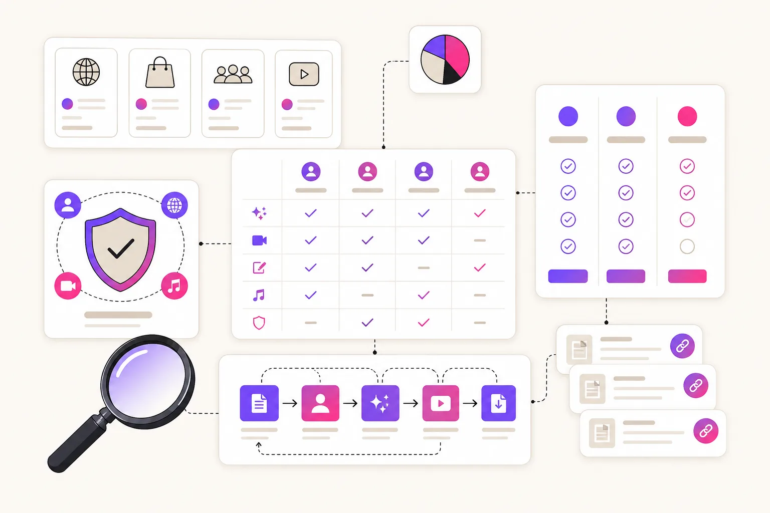 Illustration of pricing, commercial rights, and workflow checks for an Arcads AI alternative